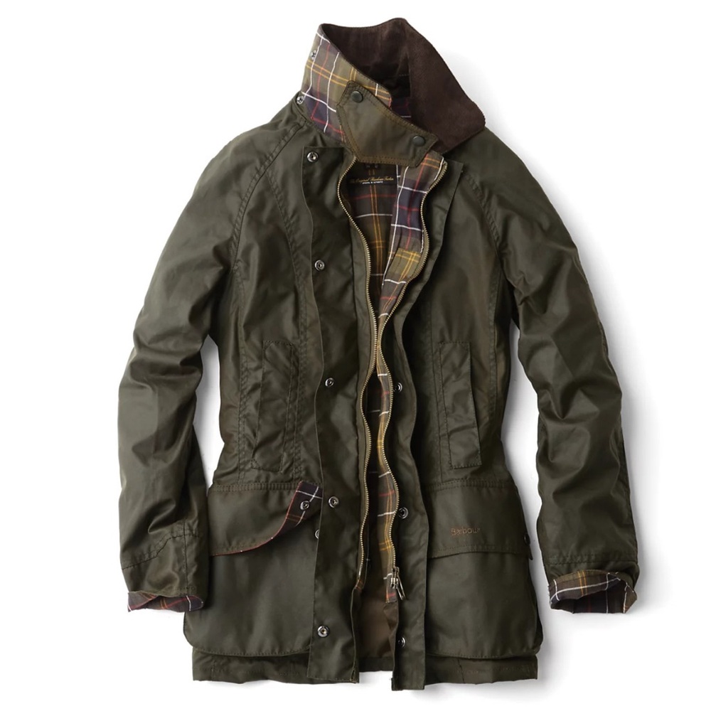 Barbour Olive Green Beadnell Field Jacket